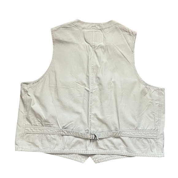 Eddie Bauer Men’s Khaki Tan Button Outdoor Vest with Pockets Size XL - Picture 5 of 7